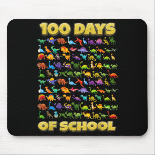 100 Days Of School Dinosaur 100 Days Smarter  Mouse Pad