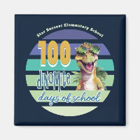 100 Days of School Dinosaur Monogrammed