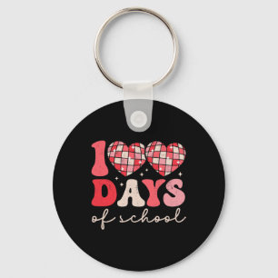 100 Days Of School Disco Ll Teacher Students Valen Key Ring