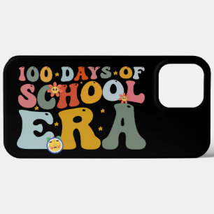  100 Days Of School Era Groovy Teacher Kids iPhone 13 Pro Max Case