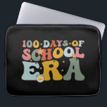 100 Days Of School Era Groovy Teacher Kids Laptop Sleeve<br><div class="desc">Retro 100th Day Of School Teacher Kid 100 Days Of School Era T-Shirt</div>