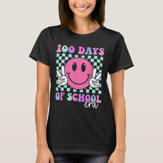 100 Days Of School Era Smile Teacher Boys Girls 10 T-Shirt