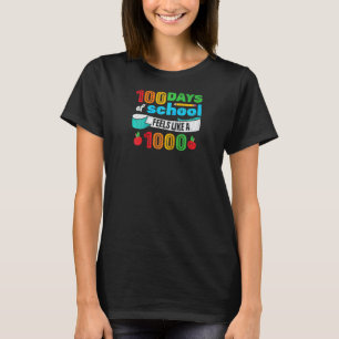 100 Days Of School For Students Teachers Raglan T-Shirt