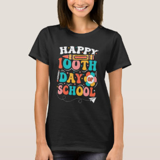 100 Days Of School For Teacher Kids Happy 100th Da T-Shirt