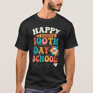 100 Days Of School For Teacher Kids Happy 100th Da T-Shirt