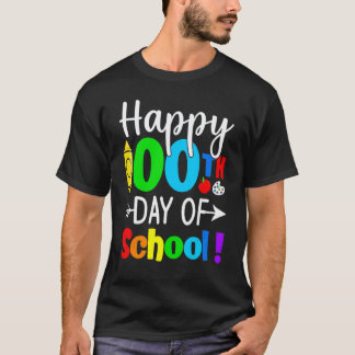 100 days of School For Teacher Kids Happy 100th Da T-Shirt