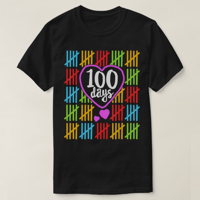 100 Days of School for Teachers Women Counting T-Shirt (Design Front)