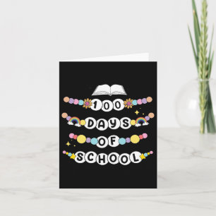 100 Days Of School Friendship Bracelet Card