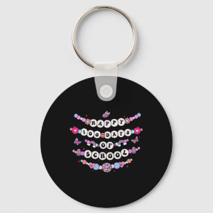 100 Days Of School Friendship Bracelet Teacher Key Ring