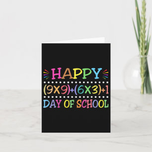 100 Days Of School Funny Math Teacher Card