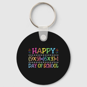 100 Days Of School Funny Math Teacher Key Ring