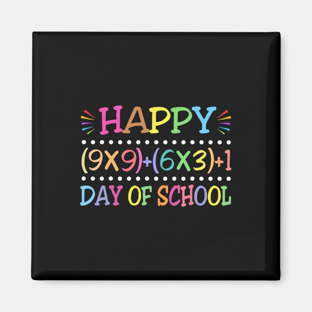 100 Days Of School Funny Math Teacher  Magnet (Front)