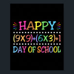 100 Days Of School Funny Math Teacher  Poster<br><div class="desc">100 Days Of School Funny Math Teacher</div>