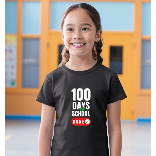 100 Days of School Girl Kids' T-Shirt (Creator Uploaded)
