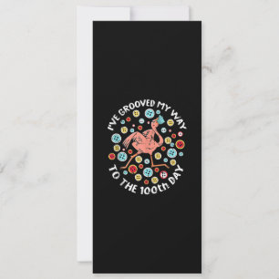 100 Days Of School Groove Flamingo Face Mask Invitation