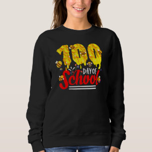 100 Days Of School Group Cute Bees Funny Teachers  Sweatshirt