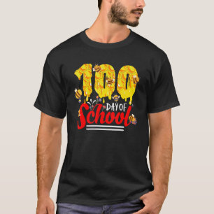 100 Days Of School Group Cute Bees Funny Teachers T-Shirt