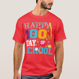 100 Days Of School Happy 100th Day Of Classic TShi T-Shirt