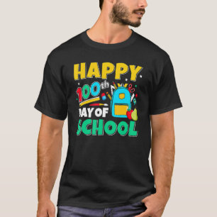 100 Days Of School Happy 100th Day Of School Girls T-Shirt