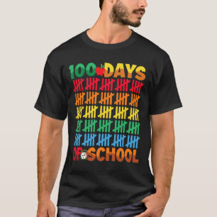 100 Days Of School Happy 100th Day Of School Teach T-Shirt