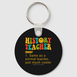 100 Days Of School History Teacher Social Studies Key Ring