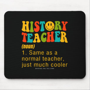 100 Days Of School History Teacher Social Studies Mouse Pad