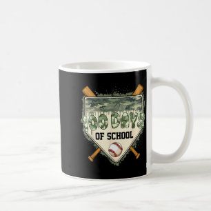 100 Days Of School Home Plate Camo Baseball Drippi Coffee Mug