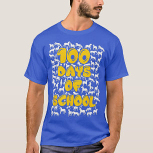 100 Days of School horse mustang mascot  T-Shirt