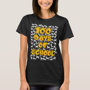 100 Days of School horse mustang mascot T-Shirt