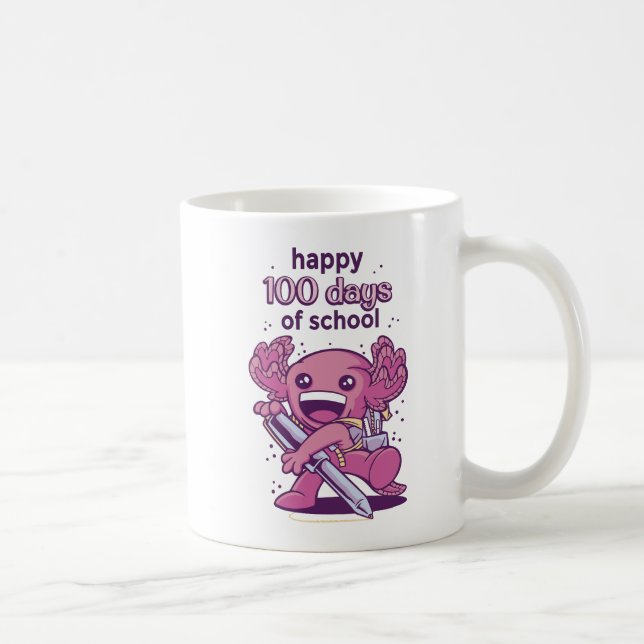 100 days of school invitation coffee mug (Right)