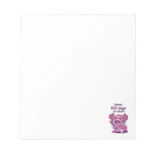 100 days of school invitation notepad