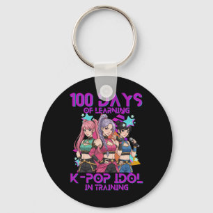 100 Days Of School K Pop 100 Days Stronger Kids K- Key Ring