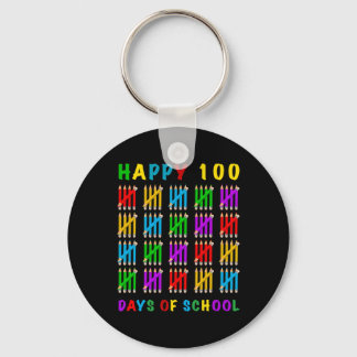 100 Days Of School Key Ring