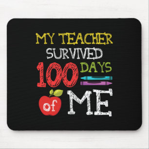 100 Days Of School Kids 100th Day Of School Mouse Pad
