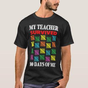 100 Days of School Kids 100th Day of School teache T-Shirt