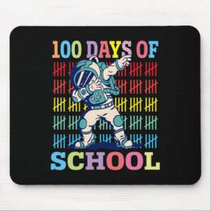 100 Days Of School Kids Dabbing Astronaut Lovers G Mouse Pad