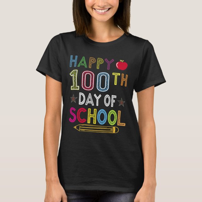 100 Days Of School Kids Gift For Student  T-Shirt (Front)