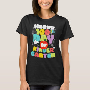 100 Days Of School Kindergarten Brighter Teacher A T-Shirt