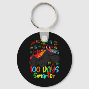 100 Days Of School Kindergarten Smarter Boys Monst Key Ring