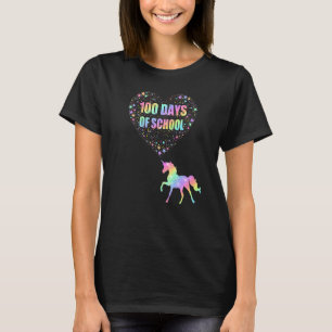 100 Days Of School Love Horse Riding 100 Day Smart T-Shirt