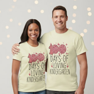 100 Days of School Loving Kindergarten Disco T-Shirt