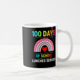 100 Days Of School Lunches Served Rainbow Lunch La Coffee Mug