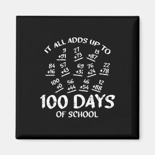 100 Days Of School Math Addition Cool Teacher Stud Magnet