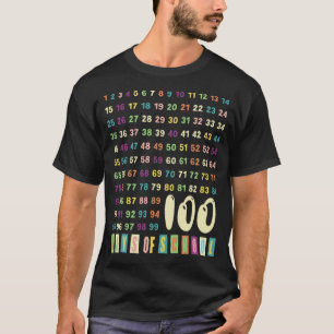 100 Days of School Math Teachers Girls Counting T-Shirt