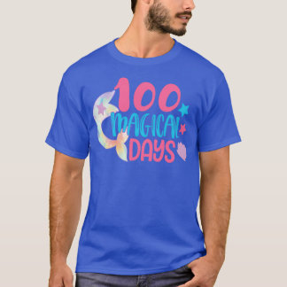 100 Days Of School Mermaid 100 Magical Days T-Shirt