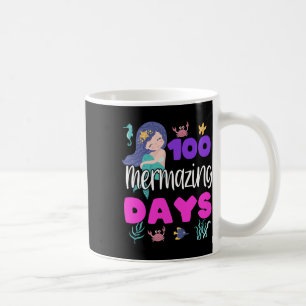 100 Days Of School Mermaid Cute Teacher Student Gi Coffee Mug