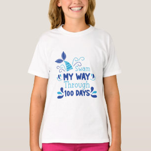 100 Days of School Mermaid T-Shirt