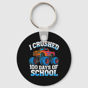 100 Days Of School Monster Truck 100th Day Of Key Ring