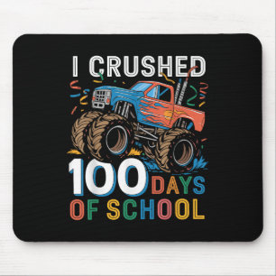 100 Days Of School Monster Truck 100th Day Of Mouse Pad
