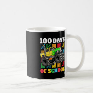100 Days of School Monster Truck 100th Day of Scho Coffee Mug